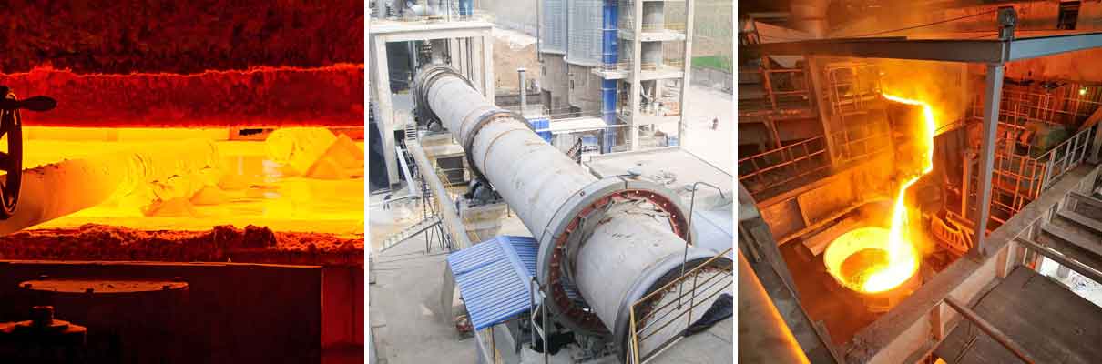 alumina bricks used in eaf, rotary kilns and glass melting furnace
