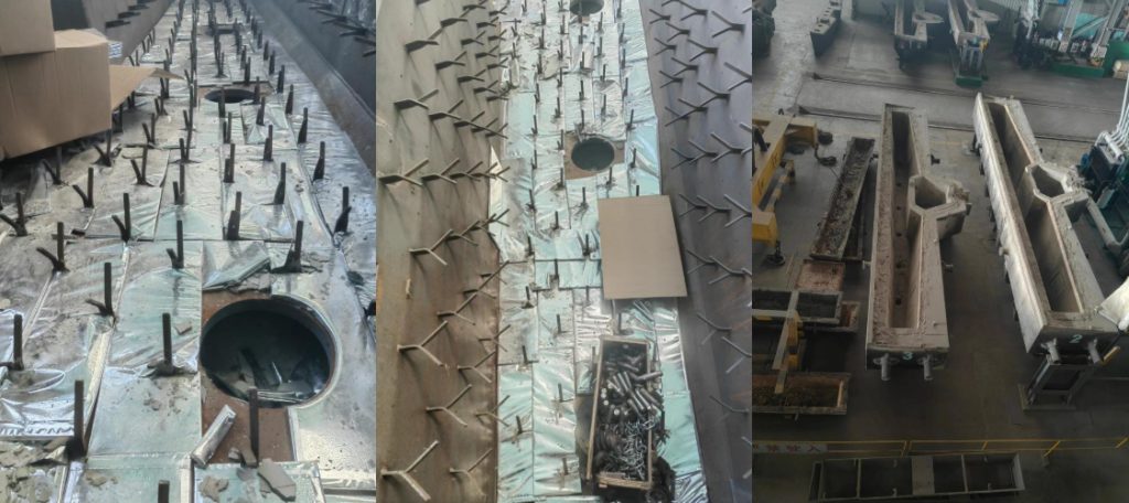 On-site Installation of Nano Microporous Insulation Boards（JHY-1150） for Ladle Lining