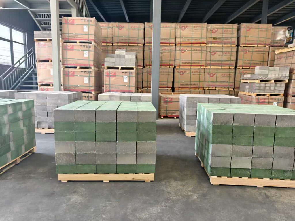 The refractory bricks just produced by JHYRef are currently cooling down.